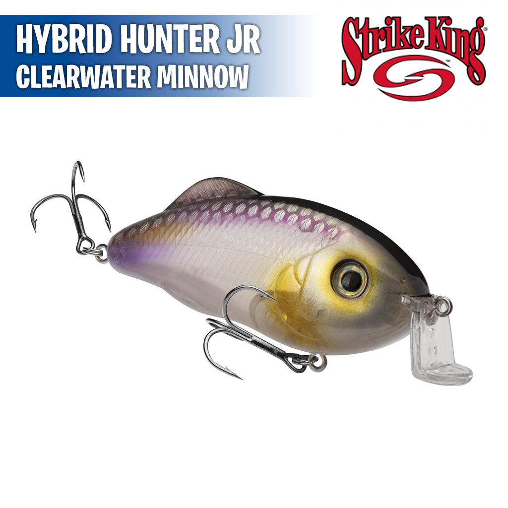 Strike King Hybrid Hunter Jr. - Clearwater Minnow - TackleDirect
