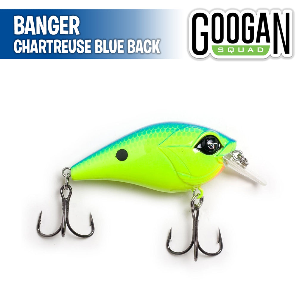 Googan Squad Mini Banger Crankbait Chartreuse Blue Back