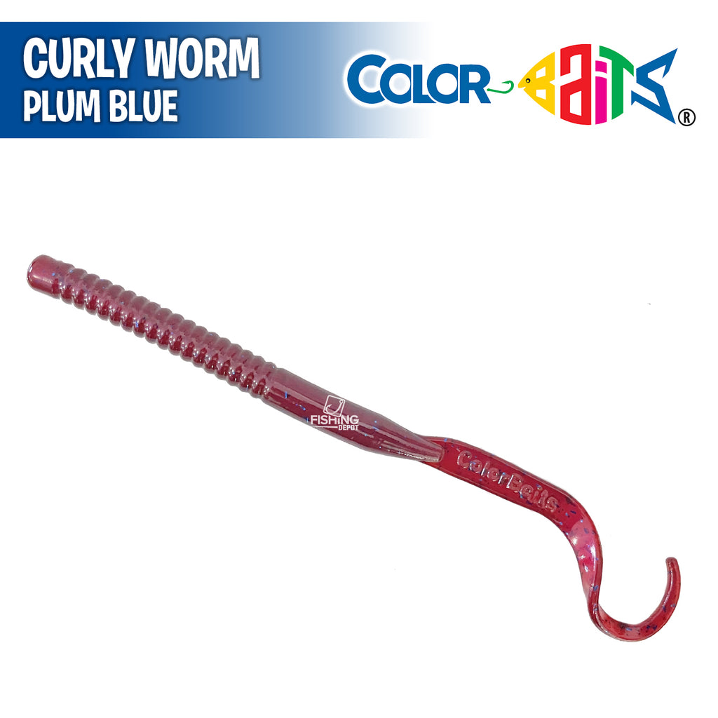 Curly Worm 7 - Color Baits