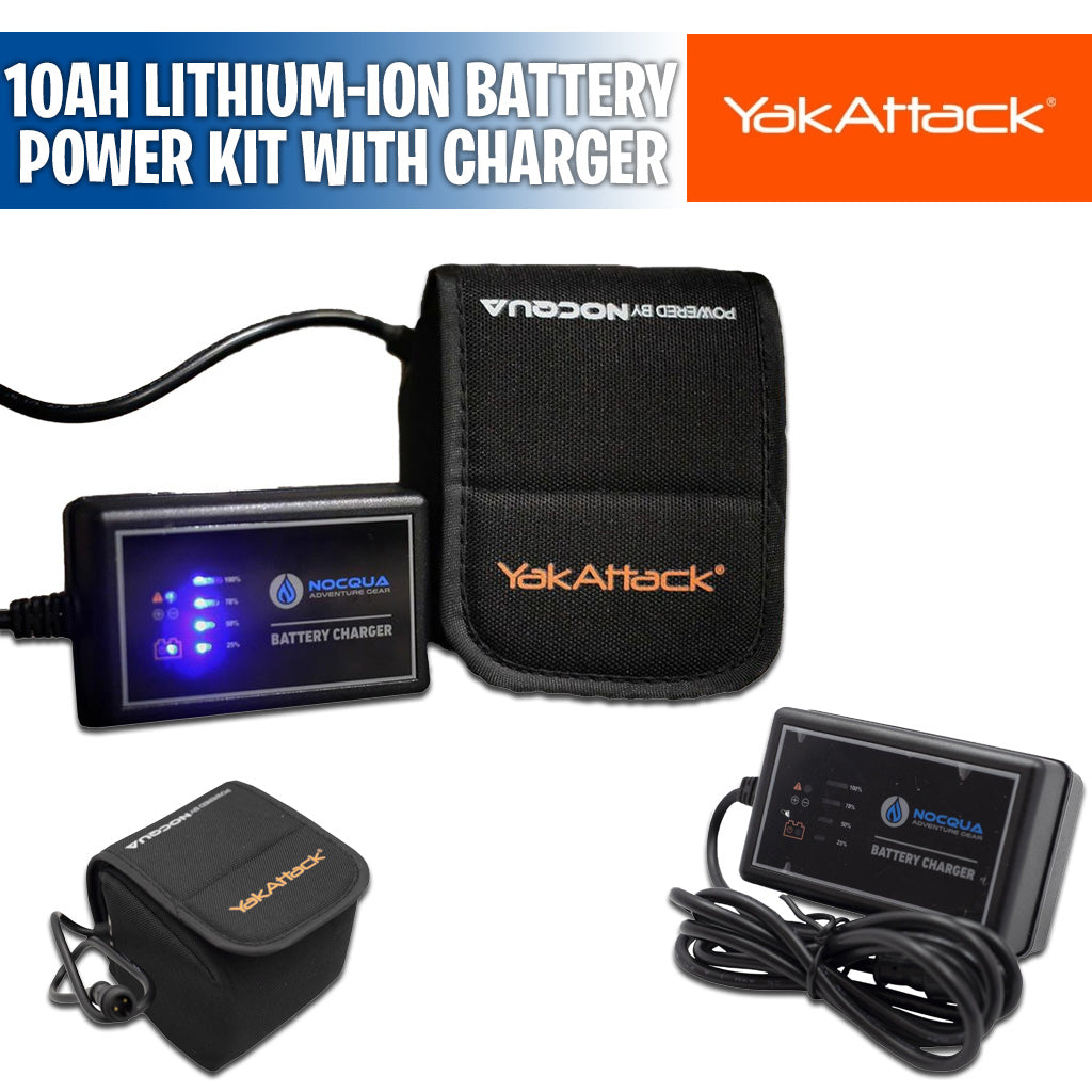 10Ah Lithium-Ion Battery Power Kit with Charger - YakAttack