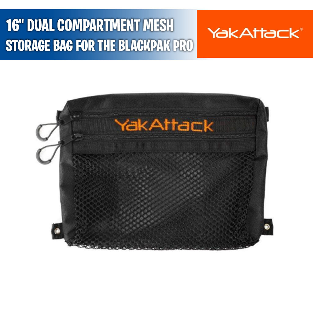 16" Dual Compartment Mesh Storage Bag for the BlackPak Pro - YakAttack