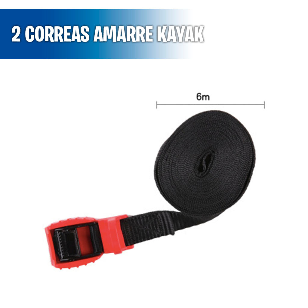 Kit 2 Correas de amarre para Kayak