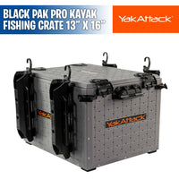 BlackPak Pro Kayak Fishing Crate - 13" x 16" - YakAttack