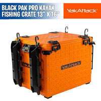 BlackPak Pro Kayak Fishing Crate - 13" x 16" - YakAttack