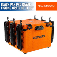 BlackPak Pro Kayak Fishing Crate - 16" x 16" - YakAttack