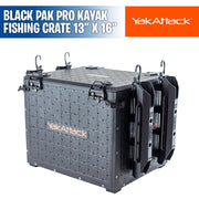 BlackPak Pro Kayak Fishing Crate - 13" x 16" - YakAttack