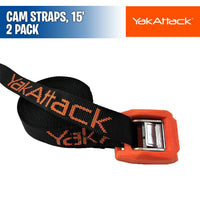 Cam Straps, 15', 2 Pack - YakAttack