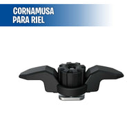 Cornamusa para riel