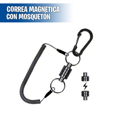 Correa magnetica con mosquetón