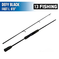 Defy Black Fast L 6'0" Spinning Rod - 13 Fishing