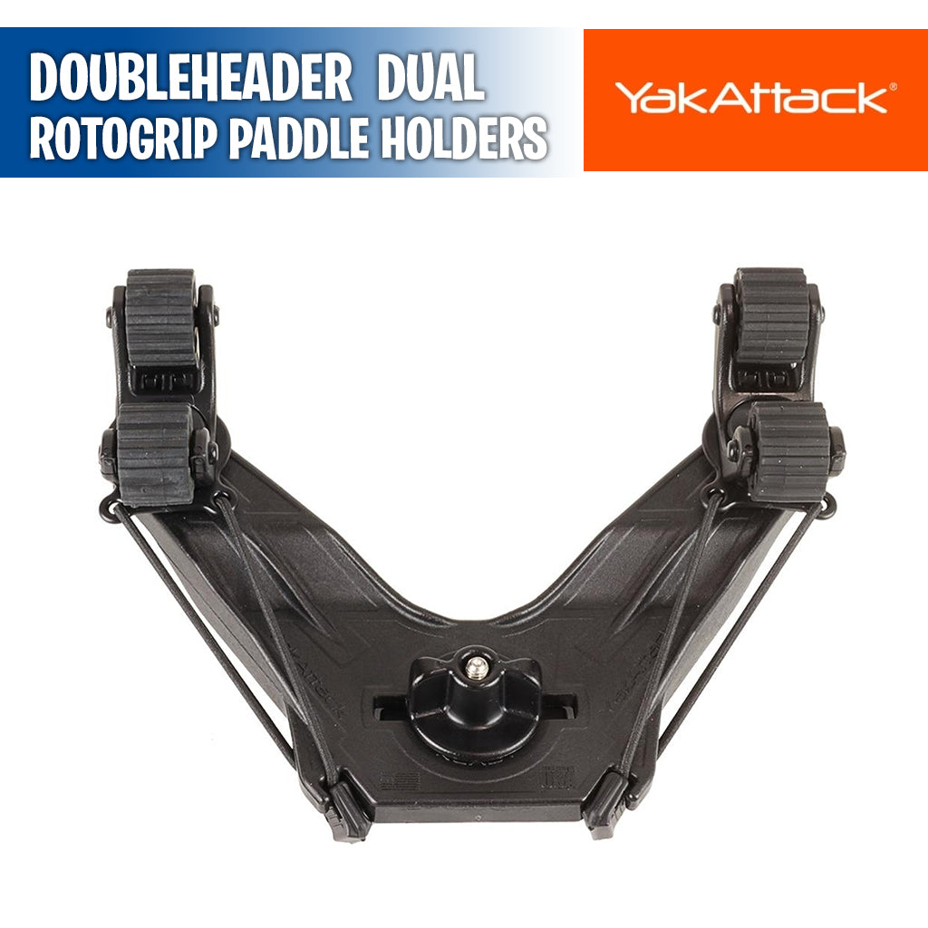 DoubleHeader / Dual RotoGrip Paddle Holders - YakAttack