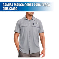 Camisa manga corta para pesca