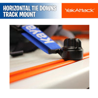 Horizontal Tie Down Eyelet, Track Mount, 2 pack - YakAttack