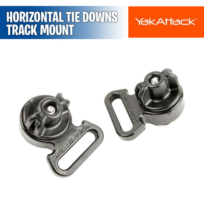 Horizontal Tie Down Eyelet, Track Mount, 2 pack - YakAttack