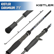 Chromium - Weightless Worm / Senko / Fluke,  Lite MH 7´1" Casting Rod- Kistler