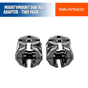 MightyMount Duo Rail Adapter - Two Pack, Compatible with Hobie H-Rail - YakAttack