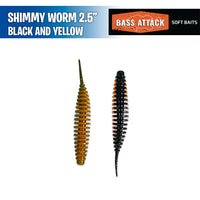 Shimmy Worm 2.5" -  Bass Attack