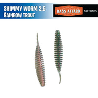 Shimmy Worm 2.5" -  Bass Attack