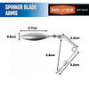 Spinner Blade Arms - Bass Attack