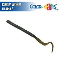 Curly Worm 7" - Color Baits