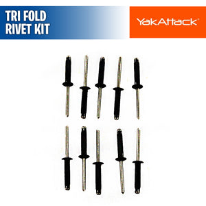 Tri Fold Rivets 10 Pack - YakAttack