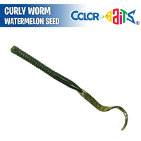 Curly Worm 7" - Color Baits