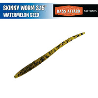 Skinny Worm 3.15" - Bass Attack