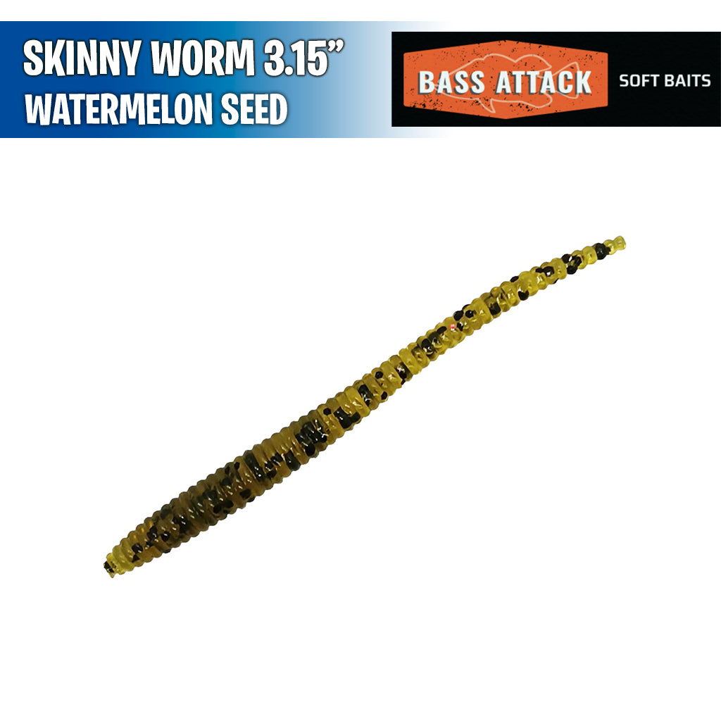 Skinny Worm 3.15" - Bass Attack