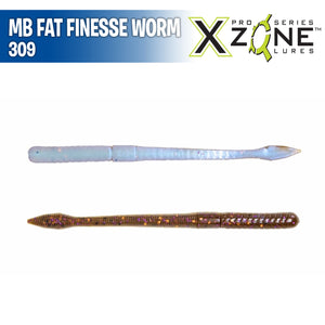 MB Fat Finesse Worm 6" - X Zone Lures