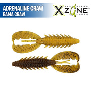 Adrenaline Craw 4.25" - X Zone Lures