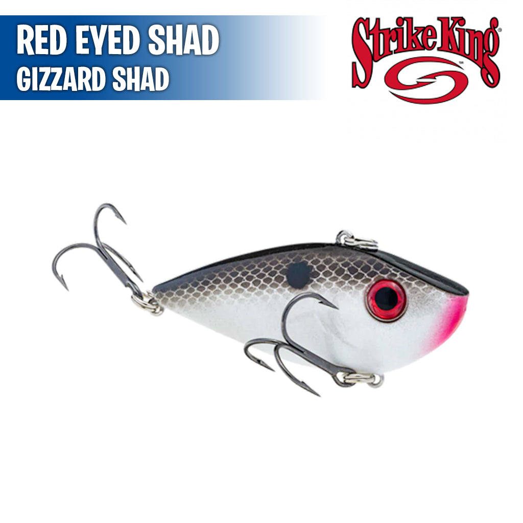 Strike King Red Eyed Shad 1/2 oz. Lipless Crankbait Blue Gizzard Shad