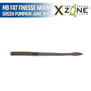 MB Fat Finesse Worm 6" - X Zone Lures