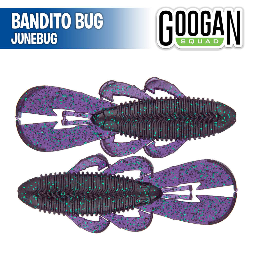 Googan Baits 4'' Bandito Bug Green Pumpkin Or Okeechobee Craw 7