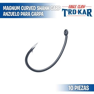 Magnum Curved Shank Carp - Eagle Claw Trokar