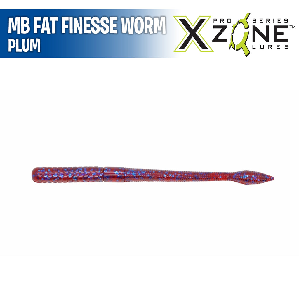 MB Fat Finesse Worm 6" - X Zone Lures