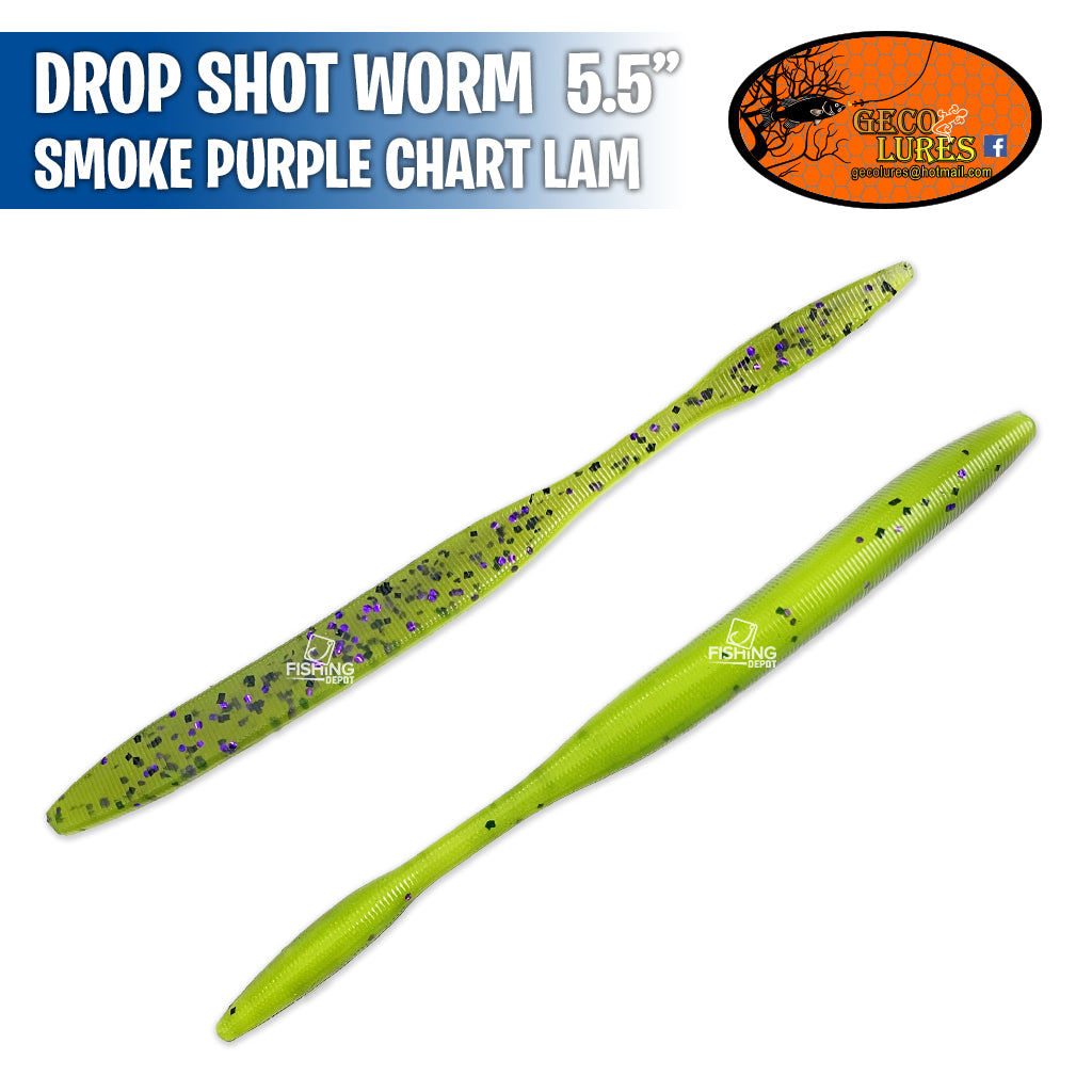 Drop Shot Worm 5.5" - Geco Lures